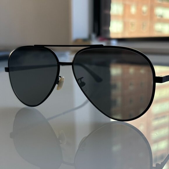 YSL Mens Aviator Sunglasses Classic 11 Zero 003 Mirror Lens - Picture 1 of 5